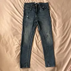 ZARA スキニーデニム ダメージ加工