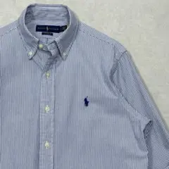 美品定番 21SS ポロラルフローレン シアサッカー ボタンダウンシャツ