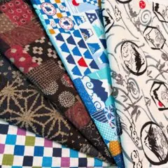 No.4110 和柄☆ハギレセット☆綿生地