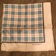 Burberry バーバリー　大判ハンカチ　スカーフ　シルク混