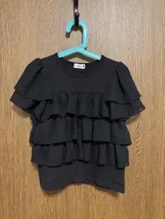 ブランシェス BRANSHES フリル付き半袖シャツ 130