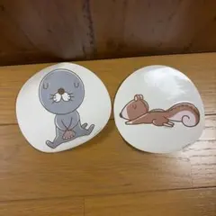 ぼのぼの シマリスくん ステッカー 2枚セット