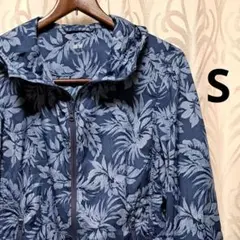 UNIQLO ボタニカル柄ジャケット Sサイズ ネイビー ハワイアン