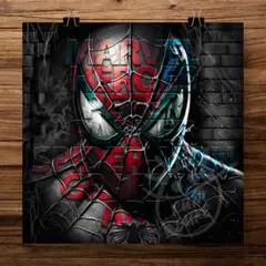水晶絵 スパイダーマン MARVEL マーベル 絵画 壁掛け 絵 アートパネル