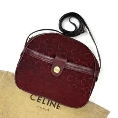 美品■セリーヌ Cサルキー ショルダーバッグ 馬車金具 クロスボディ ボルドーのサムネイル