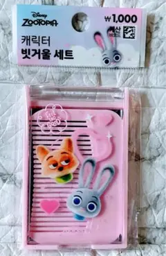 日本未入荷 韓国ズートピア ジュディ・ニック 収納式コンパクトミラー＆コーム②