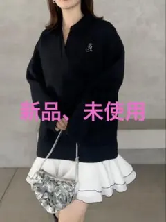 RONRON DOT R FRILL COLLAR SWEATSHIRT - メルカリ