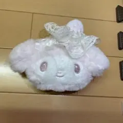 正規品　レア　サンリオ マイメロディ 白いちごのティータイム フェイス型ポーチ