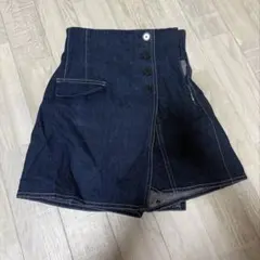 SNIDEL ハイウエストキュロットショートパンツ