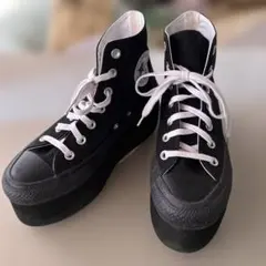 Converse All Star ブラック ハイカット厚底スニーカー　レア