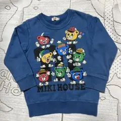 美品☆MIKI HOUSE ☆青 トレーナー☆100