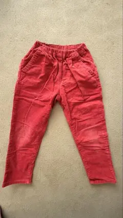マーキーズ　キッズ コーデュロイ ロングパンツ レッド 120