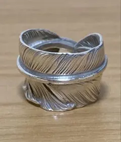 美品】リンチシルバースミス 芯金 フェザーリング 約18号 シルバー 