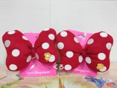 ❤ミニーちゃん♡ヘアゴム❤大❤ディズニーリゾート♡ リボン ドット柄♡水玉❤2点