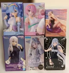 Re;ゼロから始める異世界生活 リゼロ フィギュア エミリア エキドナ 他