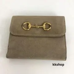 GUCCI グッチ ホースビット 財布 ベージュ レディース ブランド