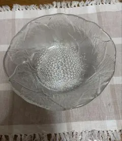 HOYA 保谷硝子　ガラスボウル ひまわりモチーフ 鉢のサムネイル