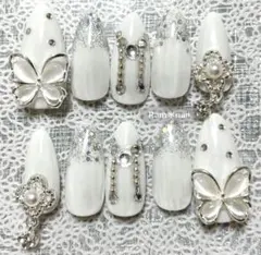 韓国 フレンチガーリー 量産型 地雷系 ワンホン y2k ネイルチップ