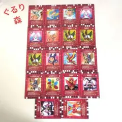 カード迷路 ぐるり森大冒険 赤カード 18枚（13種）セット