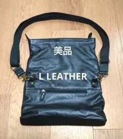 L LEATHER レザークラッチショルダーバッグ