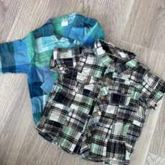 baby GAP 半袖&長袖チェックシャツ セット