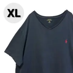 ポロ ラルフローレン Tシャツ Vネック ワンポイント ポニー刺繍 XL