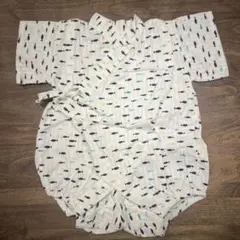 ベビー　じんべい　ロンパース　お魚柄