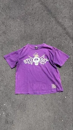 old stussy センターロゴ 短丈 黒タグ y2k - メルカリ