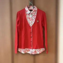 23区GOLF　ゴルフ　レイヤード　重ね着　ニット　ポロシャツ　長袖　M