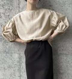 セレクトモカ　シアーボリュームスリーブトップス