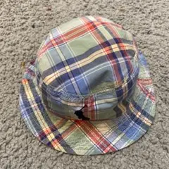 ベビー用 ポロのチェック柄バケットハット