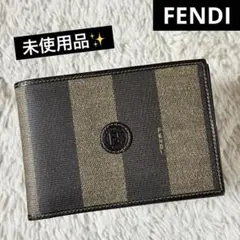 未使用✨フェンディ　二つ折り財布　ペカン　ビンテージ　デッドストック　レザー