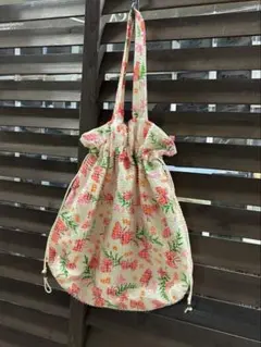 平成レトロ　クリアビーズ付きバッグ　ヴィンテージバッグ　蝶々柄　和柄　昭和レトロ