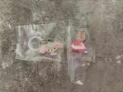 サンリオ　ゆるっとめじるしアクセサリー　マロンクリーム　しろうさ　ガチャガチャ