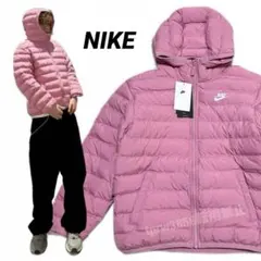 ナイキ ダウン M ピンク キッズ ジュニア ジャケット マイクロ フーディー