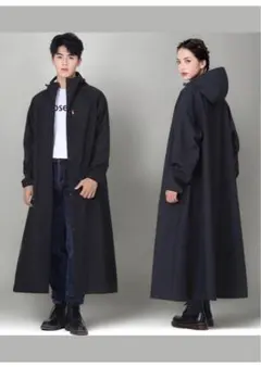 レインコート、自転車用、女性用、男性用、バックパック対応、ポンチョ、Lサイズ