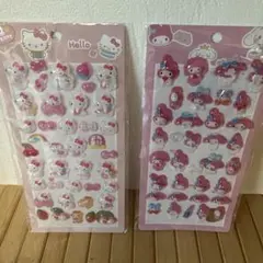 ぷくぷくシール サンリオハローキティー マイメロディ 2枚セット