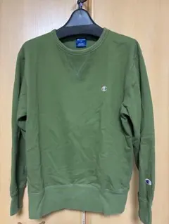 Champion クルーネック トレーナー M オリーブグリーン