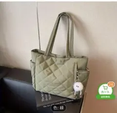 新品未使用トートバック　ライトグリーン