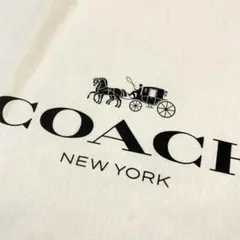 coach ショッパー袋　巾着コットン素材大