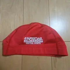 セントラルスポーツ　スイミング　赤帽子　キャップ　Lサイズ