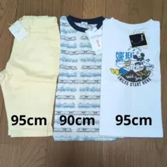 子供服　まとめ売り 90cm 95cm Tシャツ パンツ 3点セット
