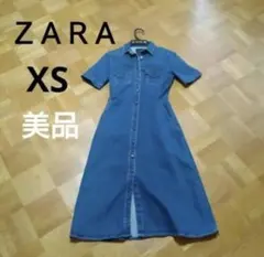 ZARA デニムワンピース　デニムロングワンピース