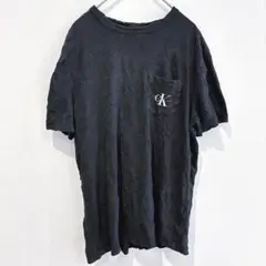 ★CALVIN KLEIN JEANS海外【S/M】ブラック 半袖Tシャツ 海外