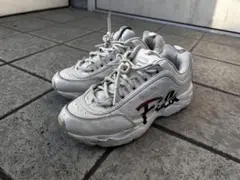 FILA ホワイト スニーカー ロゴ入り