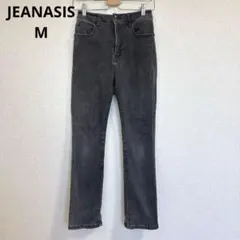 【ジーナシス】スキニーデニム ジーンズ カジュアル ブラック ダメージ加工 M