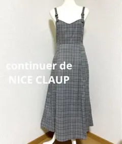 continuer de NICE CLAUP チェック　キャミ　ジャンスカ