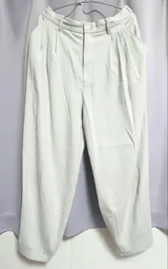 HARE トロミ テーパードパンツ ワイドパンツ ホワイト Sサイズ