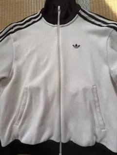adidas ワッフル トラックジャケット ホワイト×ブラックのサムネイル