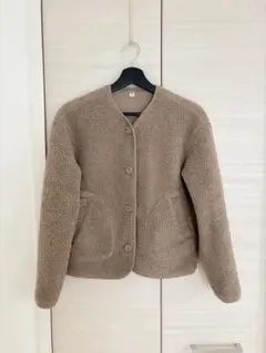 UNIQLO ベージュ ボアジャケット Sサイズ
